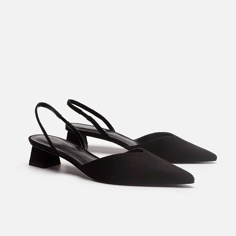 Bente - Bequeme rutschfeste Spitzenschuhe mit dünnem Riemen