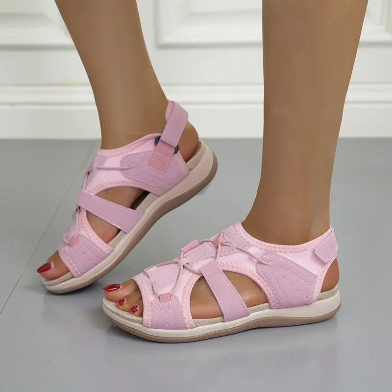 Catherine – Verstellbare orthopädische sandalen mit geschlossener zehenpartie und elegantem riemendesign
