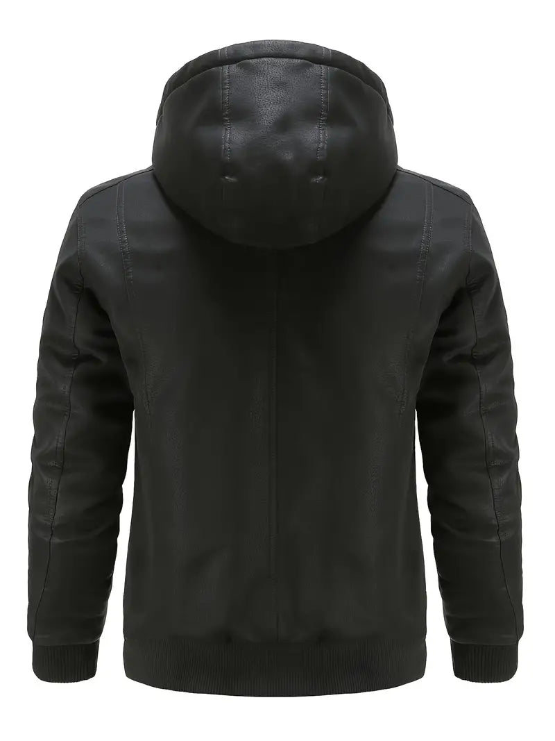 Axel - Langärmelige Reißverschluss Kapuze Jacke Mit Taschen