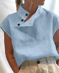 Nora – Moderne Bluse mit Flügelärmeln und seitlichem Verschlussdetail