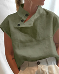 Nora – Moderne Bluse mit Flügelärmeln und seitlichem Verschlussdetail