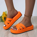 Tilana - Bequeme Flip Flops Sandalen mit dickem Boden und rutschfester