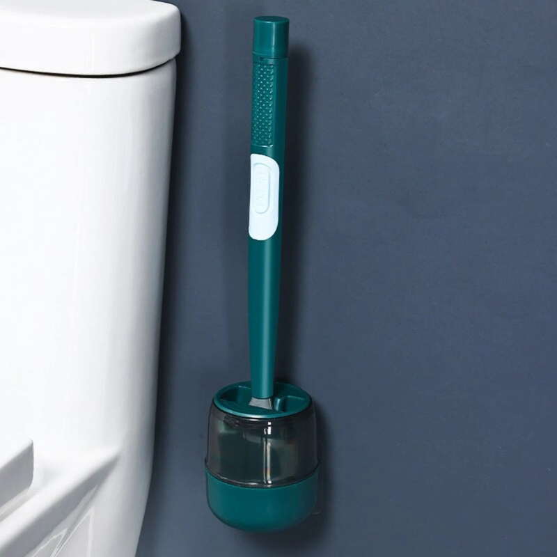 FlexiClean - Toilettenbürste mit flexiblem Kopf und Hygieneständer