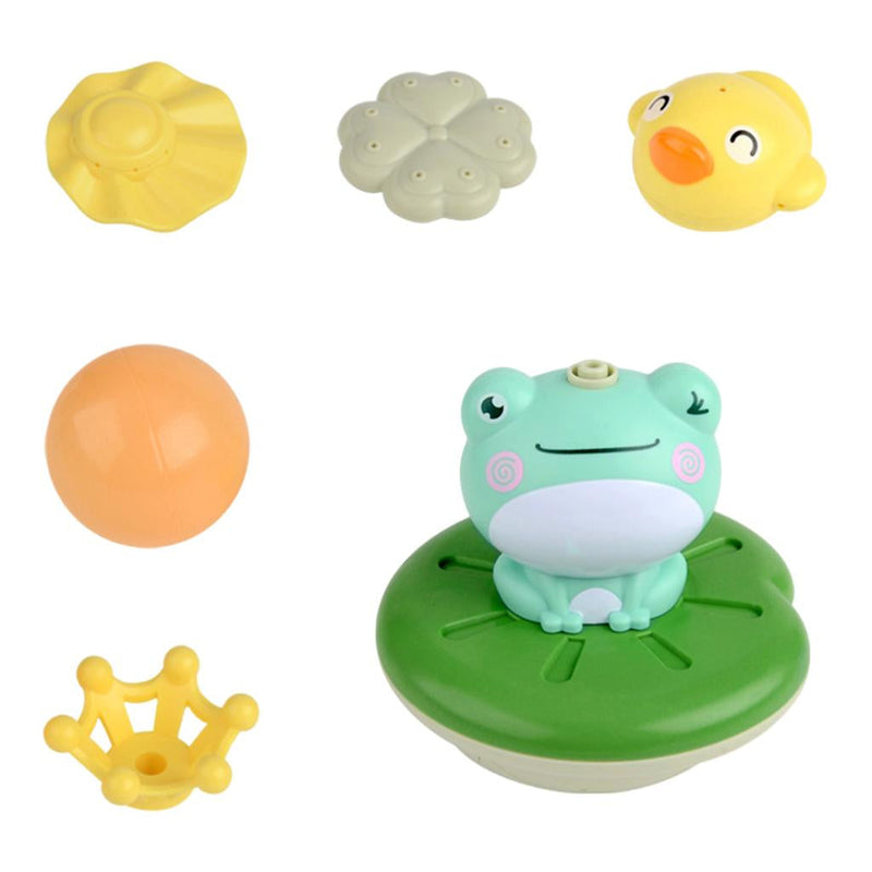 TubTales – Lustiges Frosch Brunnenspielzeug mit sprühendem Wasser für interaktive Badezeit