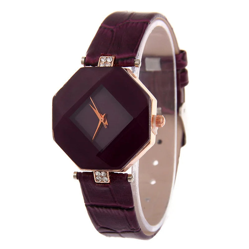 Emma – Lässige Uhr mit verstellbaren Armbändern und lebendigem Zifferblattdesign