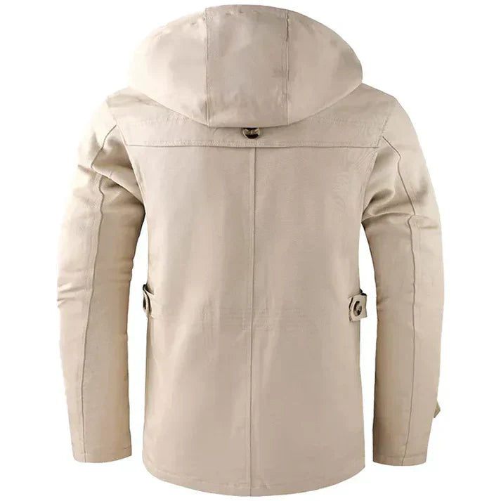 Andreas - Langärmelig Mehrere Taschen Kapuze Jacke Mit Schaltflächen
