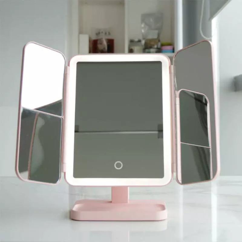 ShineNest – LED Schminkspiegel mit deutlicher Vergrößerung und integriertem Stauraum