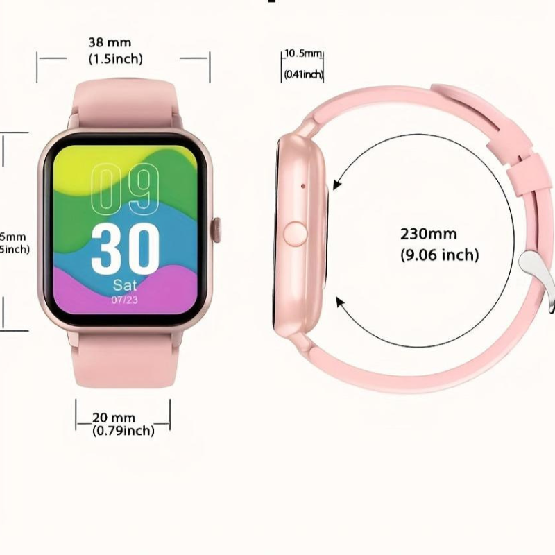 SmartVibe – Touchscreen Smartwatch mit Bluetooth Anrufen und Fitnessverfolgung