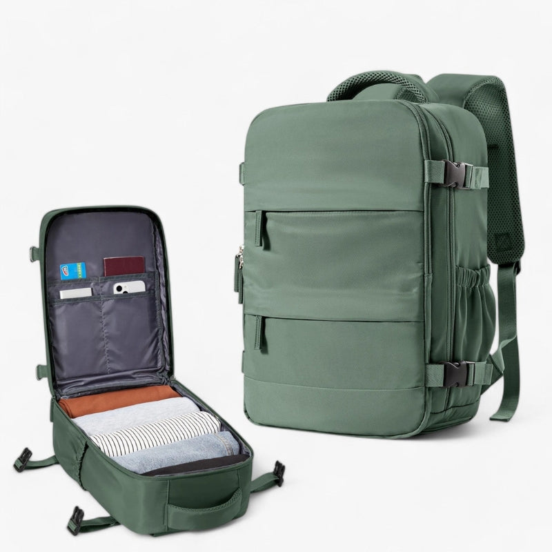PackGlide – Kompakter Reiserucksack mit geräumigem Stauraum und gepolsterten Schultergurten