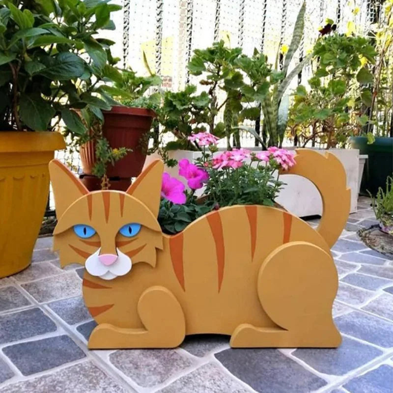KittyBloom – Blumentöpfe in Katzenform für den Garten als Dekoration für drinnen und draußen