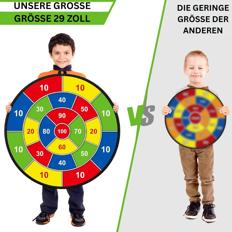 SkillDarts - Große doppelseitige Dartscheibe für Kinder mit klebenden Kugeln und Zielspiel