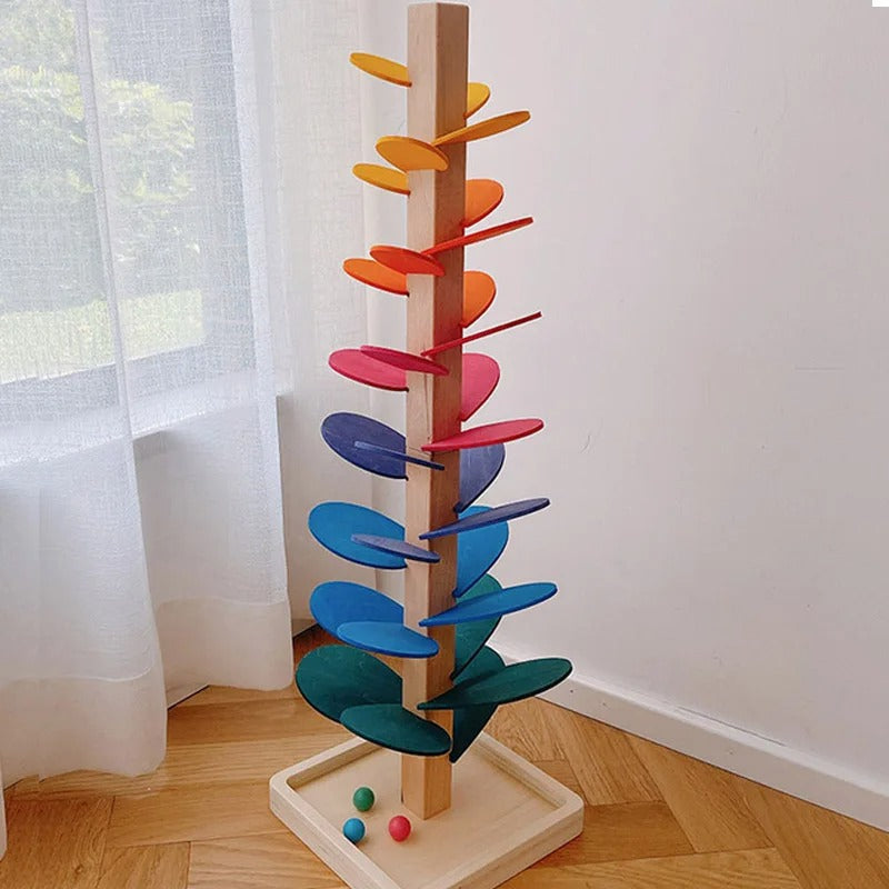 SkillLeaf - Musikalischer Murmelbaum mit interaktiven Ballspielen für Kinder