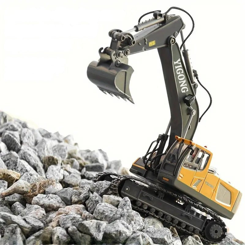 ExcavaPro - Ferngesteuertes Baggerspielzeug mit rotierender Kabine und realistischer Grabarbeit