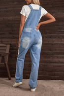 Zelie – Jumpsuit mit weitem Bein und Blumenmuster verstellbaren Trägern und Taschen