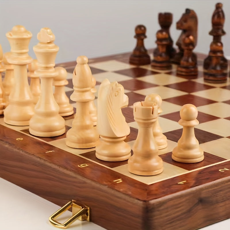 MindKing – Klassisches Schachspiel mit Klappbrett und zusätzlichen Damen
