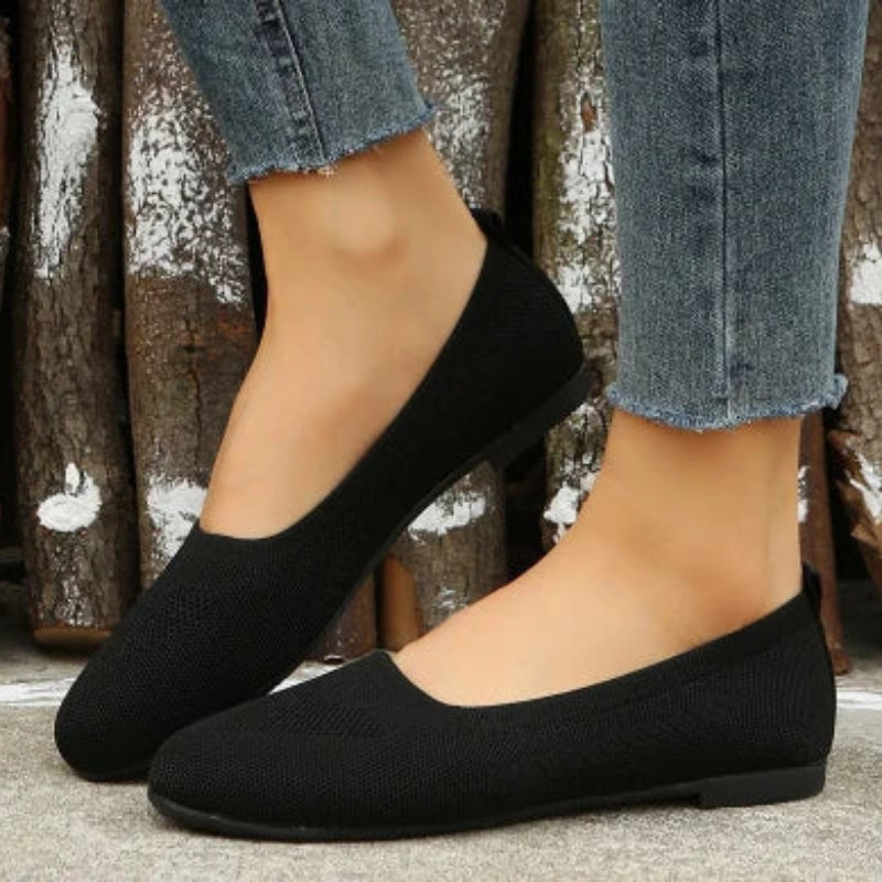 Bettina - Leichte flache Schuhe mit runder Zehe und atmungsaktivem Gestaltung