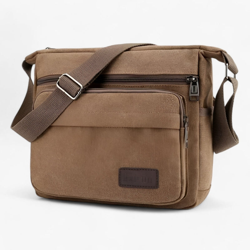 Anselm – Leichte Umhängetasche mit mehreren Taschen und verstellbarem Riemen