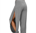 Sophia – Lockere Passform Hohe Taille weites Bein Hosen mit stylischen Schlitzen