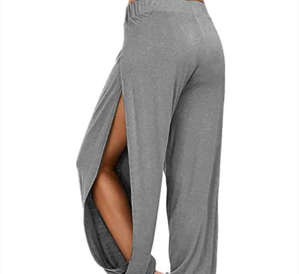 Sophia – Lockere Passform Hohe Taille weites Bein Hosen mit stylischen Schlitzen