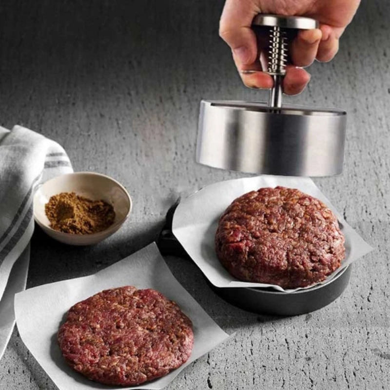 ShapeGrill – Runde ergonomische Burgerpresse mit Griff für perfekte Patties