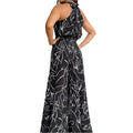 Eleni – Einzigartiger bedruckter Overall mit weitem Bein und Taschen