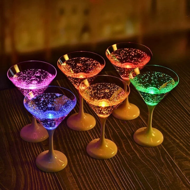 GlowSip – LED Weinglas Satz mit farbwechselndem Lichteffekt