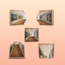 ArtLume - Wandmontiertes Mallicht im 3D Stil mit optischem Effekt und LED Leuchten