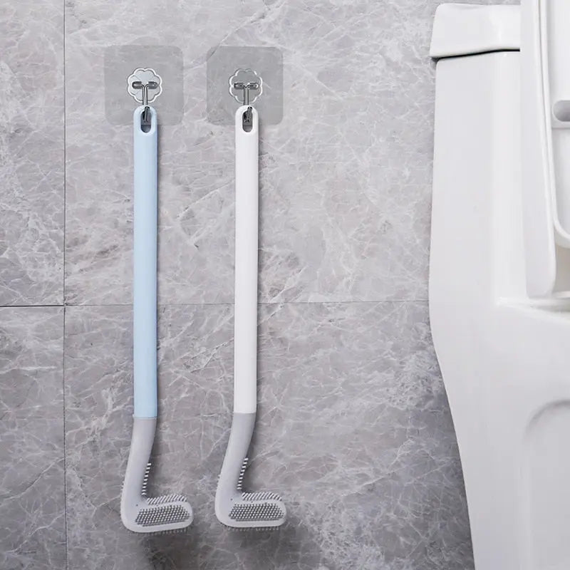 BrushTee – Golfkopf Toilettenbürste mit langem Griff und Wandhaken