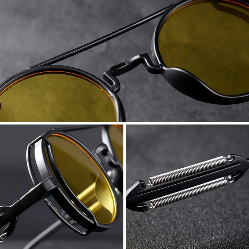 VibeShade – Moderne Sonnenbrille mit rundem Rahmen und UV Schutz