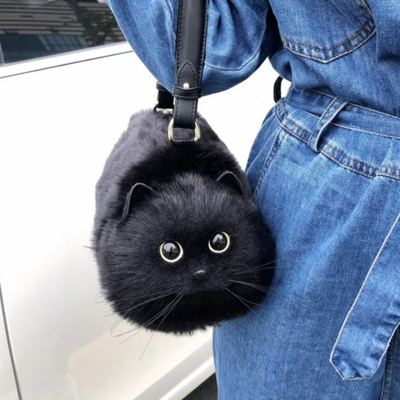 Erika – Luxuriöse Katzenhandtasche mit leichtgängigem Reißverschluss und verspieltem Entwerfen