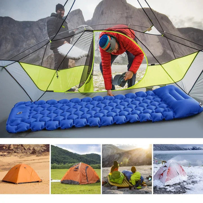 QuickRest – Schnellaufblasende Luftmatratze mit integriertem Kissen fürs Camping
