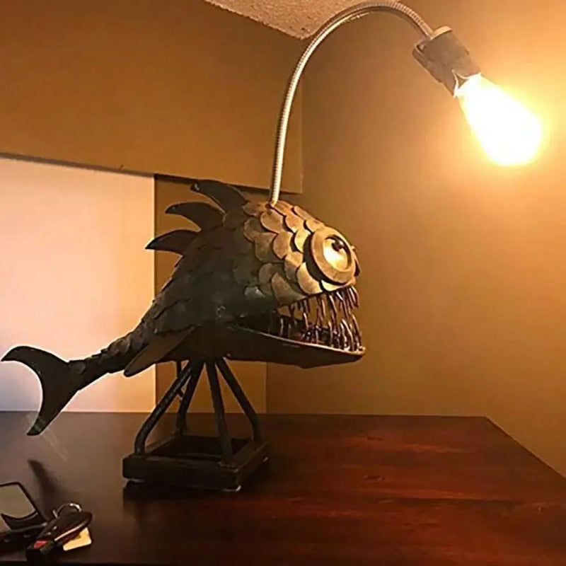 Glowfish - Dekorative Fisch Tischlampe mit flexiblem Kopf