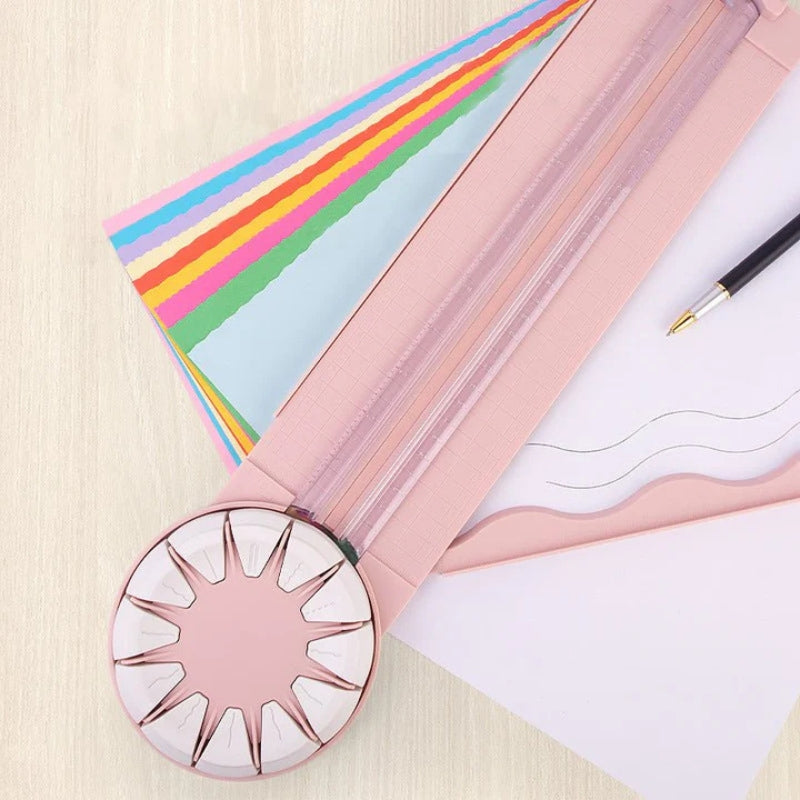 FineCut - Multifunktionaler Papierschneider mit Messhilfe für präzises Crafting