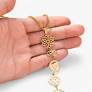 Adele – Spirituelle Anhänger Halskette mit einzigartigem künstlerischem Entwerfen