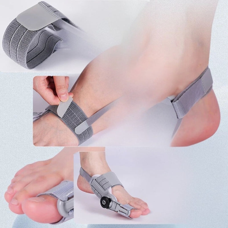 ToeRelief – Verstellbare Zehenorthese mit drehbarem Separator zur Unterstützung des Ballenzehens