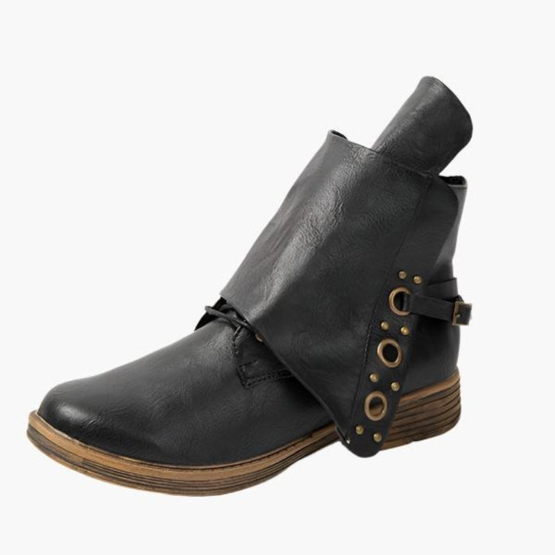 Leonie – Lässige rutschfeste Stiefeletten mit seitlichem Reißverschluss