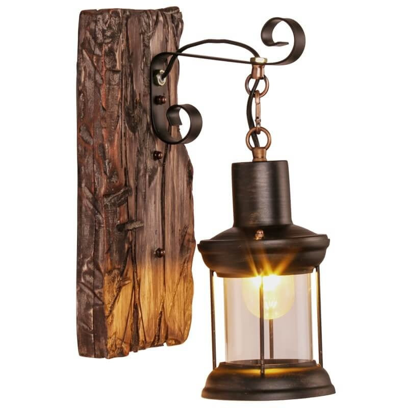 GlassGlow - Dekorative Wandleuchte mit Glaszylinder und Holzsockel für dauerhafte Beleuchtung
