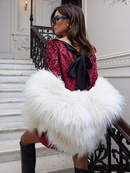 Anna – Stilvolles Langarmkleid mit Rundhalsausschnitt und Schleifendesign