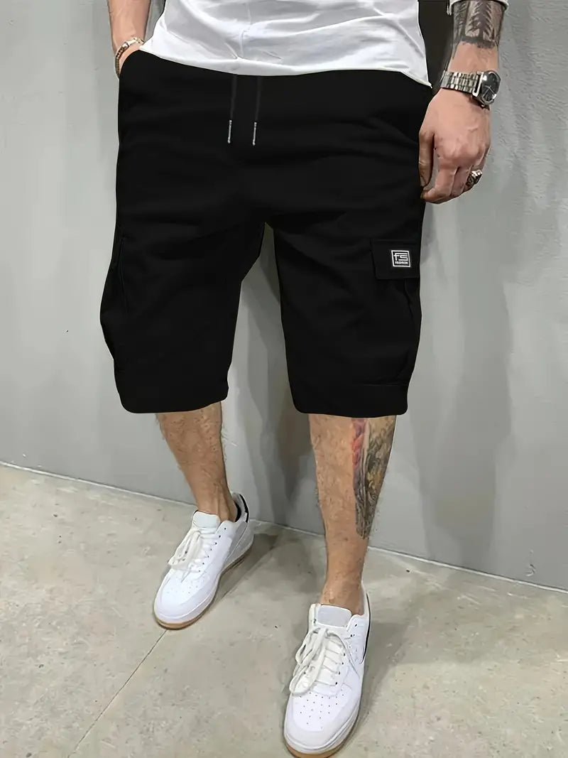 Adolf - Bequeme Cargo Kurze Hosen mit Kordelzug in der Taille und mehreren Taschen