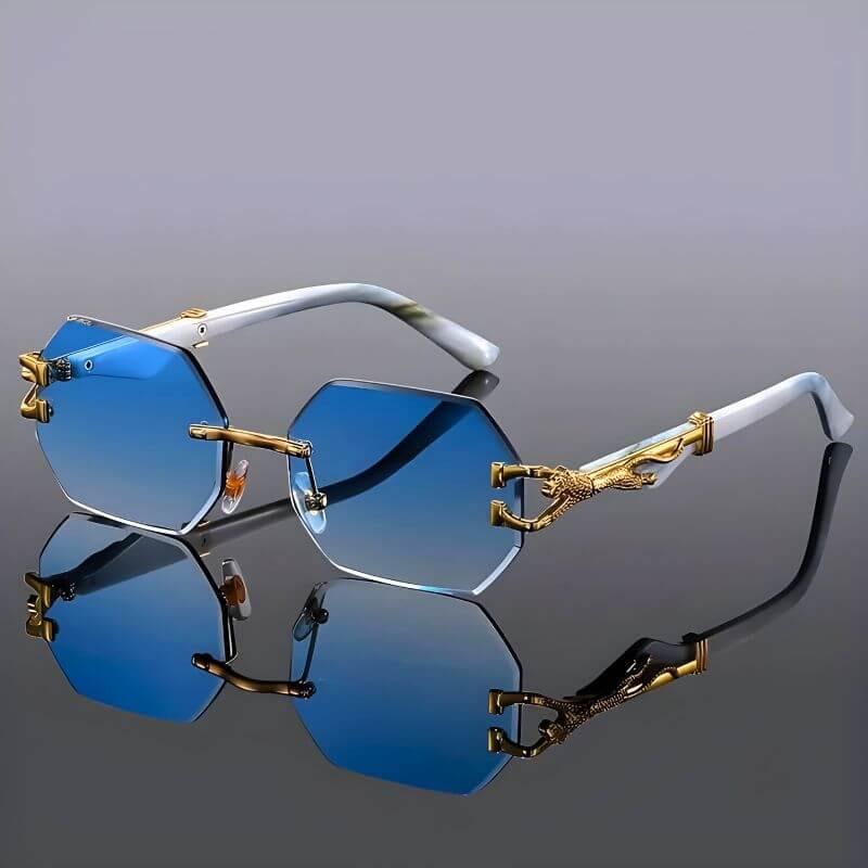 Amelie – Leichte Sonnenbrille mit goldenen Akzenten und UV Schutz