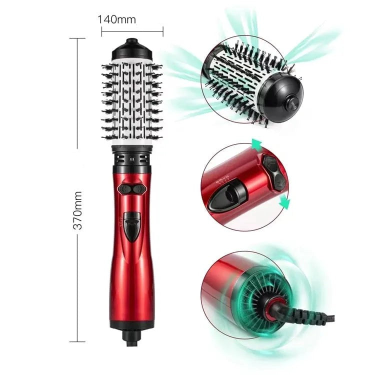 ShineEase - 2 in 1 Haartrocknerbürste mit rotierender Glättungsfunktion