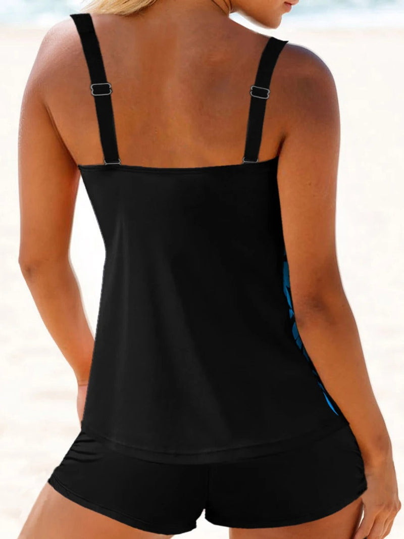 Smilla – Zweiteiliger Badeanzug mit breiten Trägern Top und Shorts
