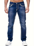 Dylan – Jeans mit Reißverschluss mit Fünf Tasche-Design und Kontrastnähten