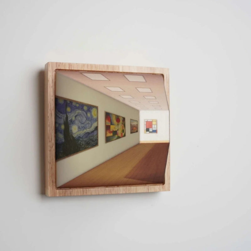 ArtLume - Wandmontiertes Mallicht im 3D Stil mit optischem Effekt und LED Leuchten