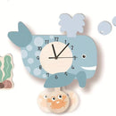 ZooClock – Wanduhr mit Tiermotiven und beweglichem Pendeldesign