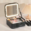 TidyGlow – Moderner make up organizer mit spiegel und LED beleuchtung