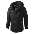 Andreas - Langärmelig Mehrere Taschen Kapuze Jacke Mit Schaltflächen