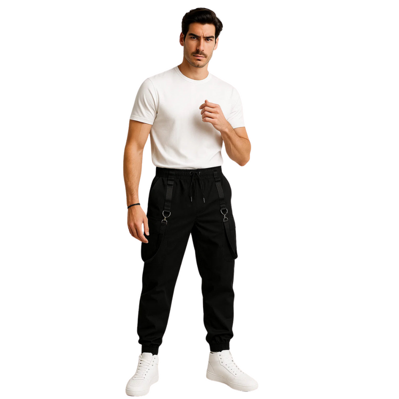 Tariq – Cargohose mit lockerer Passform und mehreren Taschen