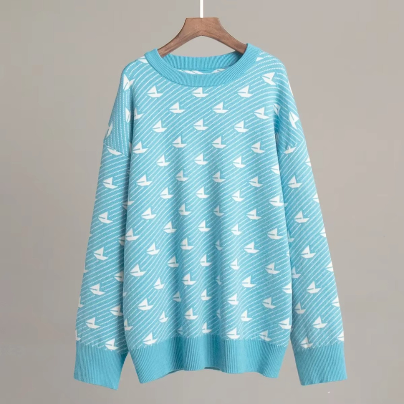 Alisa - Locker sitzender Pullover mit Rundhalsausschnitt und langen Ärmeln