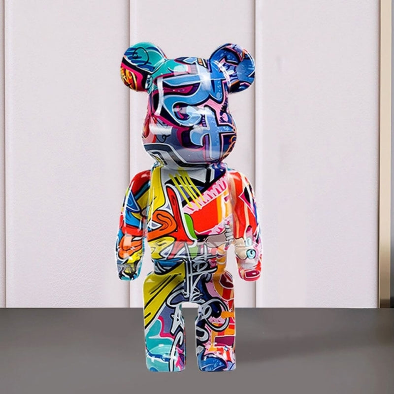 ArtBeast – Kühne künstlerische Bärenfigur für moderne Raumdekoration